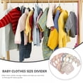 thumbnail image 6 of LAMIRO 8 pcs Wood Baby Closet Dividers Baby Garment Size Dividers Baby Clothing Hanger Dividers, 6 of 6