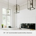thumbnail image 6 of Hunter - Felippe 8-light Onyx Bengal, Medium Size Pendant Light, Dimmable, Casual Style, Rectangle Shaped, for Bedrooms, Dining, Living Rooms - 19976, 6 of 8