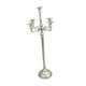 thumbnail image 5 of Candelabro de 5 brazos, candelabro de Metal, adorno de escritorio, candelabro de estilo europeo para mesa de comedor de boda, Base estable y Plateado 23x73cm, 5 of 8