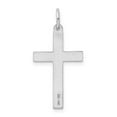 thumbnail image 3 of Finest Gold 14K White Gold Laser Designed Cross Charm, 3 of 3
