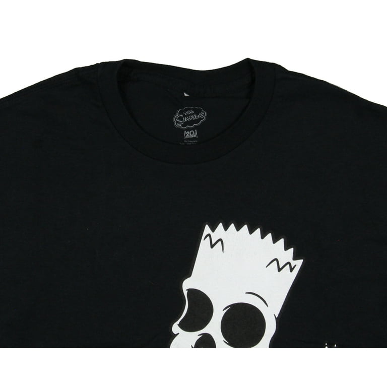 The Simpsons Men's Bart Skeleton Skate Board Adult Short