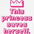 thumbnail image 3 of CafePress - This Princess Saves Herself Sweatshirt - Crew Neck Sweatshirt, 3 of 4