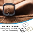 thumbnail image 5 of Uxcell Single Prong Belt Buckle, Metal Roller Pin Buckle Oval Center Bar Buckles for Belt Purse Making Leather Hardware Light Gold/Black 1.3", 5 of 7