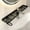 Black, variant on No Drill Freestanding Sink Faucet Storage Rack, U-Cutout Iron Bathroom Counter Organizer Shelf for Makeup Bottles, Toothbrushes & Wash Supplies