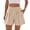 Beige, variant on Women's High Waist Knit Shorts Soft Wide Leg Sleep Pajama Shorts with Pockets Vacation Casual Pull-On Stretchy Shorts​