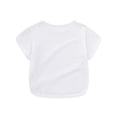 thumbnail image 7 of Aihuaihua Toddler Shirts Girls 4t Cotton Soft Crew Neck Short Sleeve Tshirt Basic Tops Casual Tees for Summer White 18-24 Months, 7 of 7