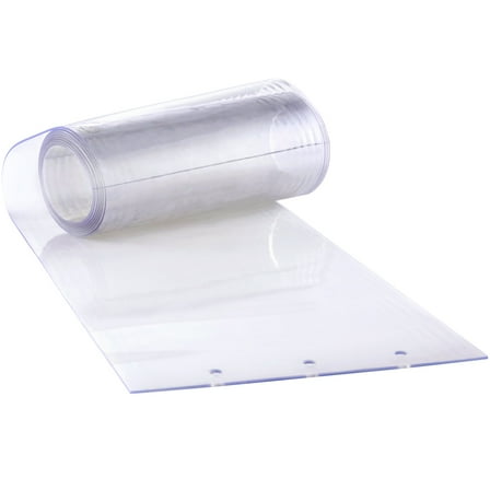 Clear PVC Strip Curtain - 84"x38", 6pcs Freezer Door Strips for Walk-ins, Coolers, and Warehouse Doors