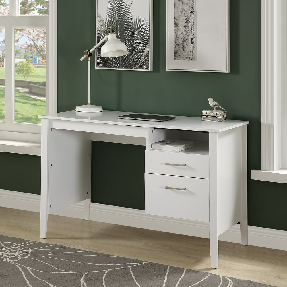 URHOMEPRO Corner Computer Desk, Home Office Wood Computer Desk w/Side