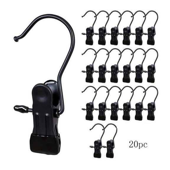 Clothes, Coat and Pant Hangers Space Saving Portable Travel Hangers Clips 20Pcs