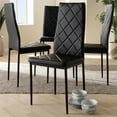 thumbnail image 2 of Baxton Studio Blaise Black Faux Leather Dining Chair (Set of 4), 2 of 5