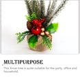 thumbnail image 3 of Mini árboles de Navidad adorno de escritorio tela de espuma de PVC accesorios para el hogar decoración del hogar adornos de fiesta tamaño Kits de decoración para fiestas Verde/Tamaño Grande Bewildely HA070117-01, 3 of 6