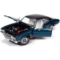 thumbnail image 2 of 1970 Buick GS 455 Stage 1 Hardtop Diplomat Blue Metallic with Black Top and White Interior Hemmings Muscle Machines Magazine Cover Car (July 2019) 1/18 Diecast Model Car by Autoworld, 2 of 6
