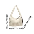 thumbnail image 2 of Bolso de hombro acolchado para mujer bolso Hobo acolchado bolso de hombro hinchado para fiesta y vacaciones, 2 of 9