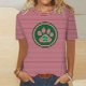 thumbnail image 2 of Camisetas Casuales de Mujer Nueva Moda Impresa Cuello Tripulado Manga Corta, Top Ligero para Diario Y Fiesta, 2 of 4