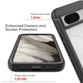 thumbnail image 3 of JTCASES for Google Pixel 7A Case with Built-in Screen Protector, 2-Layer Shockproof Back Shell Rugged PC Soft Silicone Bumper Drop Resistant Transparent No-slip Cover, ,Darkblue, 3 of 3