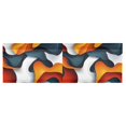thumbnail image 6 of Yayeee Kitchen Valance Rod Pocket 54" x 18" Living Room Window Curtain, Abstract Wavy, 6 of 6