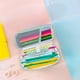 thumbnail image 4 of Caja de almacenamiento de papelería multicapa de gran capacidad con tela Oxford, azul claro, rosa, gris, verde y amarillo, 7,7 x 3,5 x 1,8 pulgadas Yulucky, 4 of 9