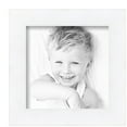 thumbnail image 2 of ArtToFrames 9" x 9" Contemporary White with Lip Picture Frame, 9x9 inch White Wood Poster Frame (WOM-2032), 2 Pack, 2 of 6