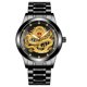 thumbnail image 1 of Reloj de dragón dorado para hombre, resistente al agua, no mecánico, para hombre, con diamantes incrustados, piedra del tesoro roja, dragón, 1 of 3