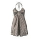 thumbnail image 5 of VISgogo Mujeres Tie-up Halter Dress, Adultos Smocked Backless Sin mangas Ripple / Flower amp; Dot Print One-piece VISgogo moda, 5 of 9
