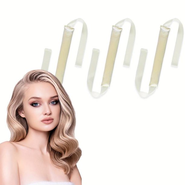 Rizador rizado sin calor, rulos de pelo para dormir perezosos, palo rizado sin calor, herramientas de peinado para rizar el cabello para peluquería larga