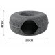 thumbnail image 5 of 1 Pcs Pet Tunnel Donut Cat Bed(dark Gray), 5 of 5