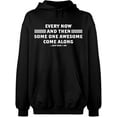 thumbnail image 2 of OXI Hoodie Sweatshirt - Some One Awesome Along, Basic Casual Hoodie for Men's and Women Fleece Hoodie Long Sleeve - Black X-Large, 2 of 3