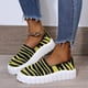 thumbnail image 1 of Calzado a rayas de suela gruesa informal y cómodo para mujer, zapatos individuales transpirables Wmkox8yii  FOPL2444, 1 of 9