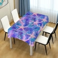 thumbnail image 4 of Yayeee Tablecloths 54" x 54" Rectangle Wrinkle Resistant Party Table Cover, Pink Starfish Pattern, 4 of 8