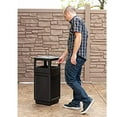 thumbnail image 6 of Safco Canmeleon Series Small Outdoor Recessed Panel Side Opening Receptacle with Urn, 6 of 6