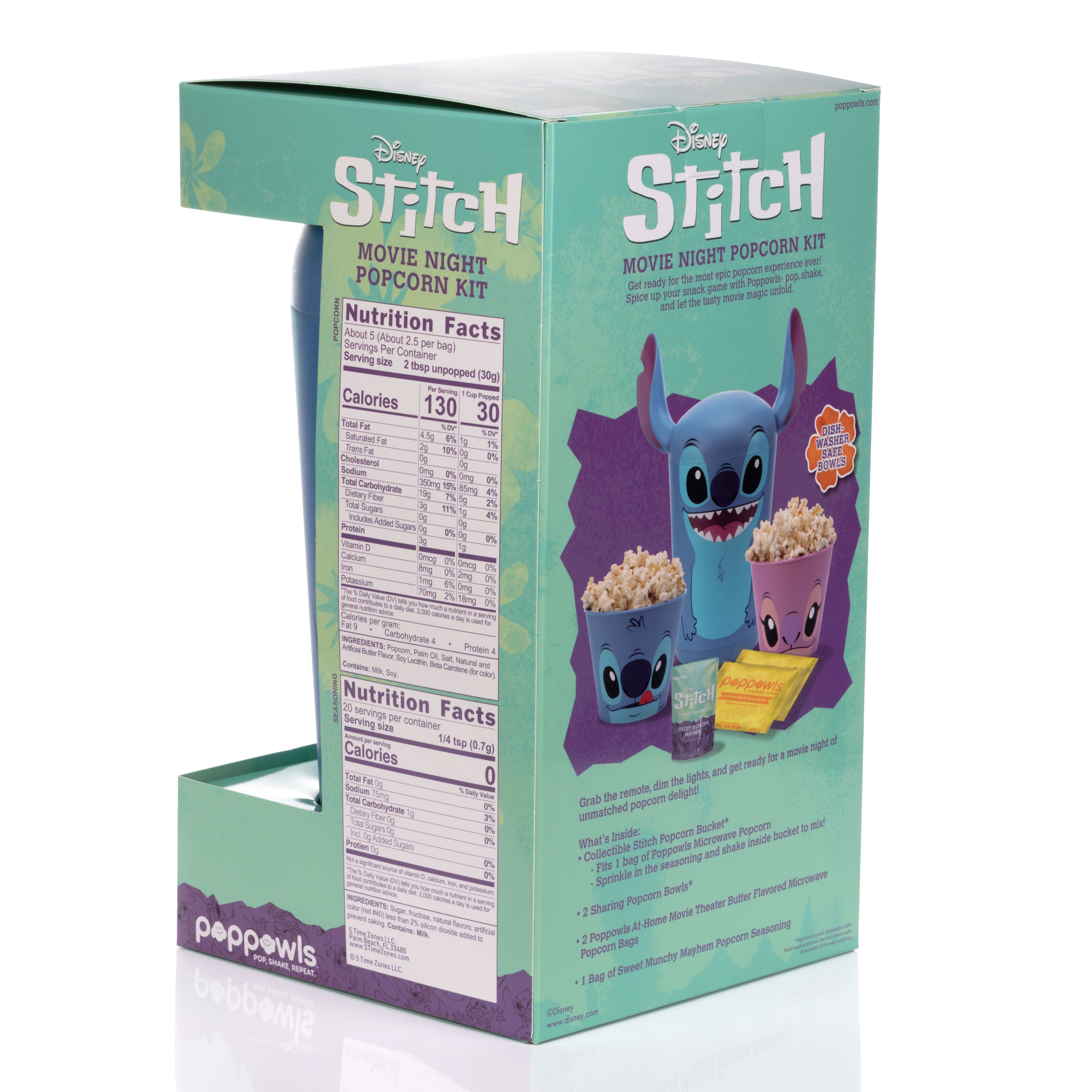 Poppowls: Lilo & Stitch- Stitch Poppowls At-Home Movie Theater Microwave Popcorn Kit