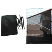 ACA RV Awning Side Sun Shade Screen Kit fits Most RV Awnings Trailer Canopy Mesh Screen UV Blocker