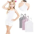 thumbnail image 5 of GERsome 3 Pack Girls Tank Tops Toddler Kids Cotton Undershirts Sleeveless Summer T Shirts Soft Round Neck Tank Tops, Sizes 4-5 Years, 5 of 9