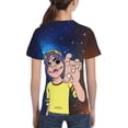 thumbnail image 5 of 2d Cartoon Music Gorillaz Teen T-Shirt Crewneck Short Sleeve Double-Sided Print Summer Tee Shirts Top For Youth Boys Girls Children Medium, 5 of 7