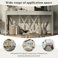 thumbnail image 2 of GZXS Farmhouse Entryway Console Table with 4 Drawers & X-Leg Design, 60.09"L x 15.75"W x 30"H, Beige, 2 of 9