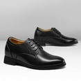 thumbnail image 2 of CMR CHAMARIPA Height Increasing Shoes For Men - Black Leather High Heel Men Dress Shoes 10 CM / 3.94 Inches, 2 of 9