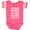 Football Pink and White, variant on Inktastic Turners Syndrome Awareness Strength Courage Support Boys or Girls Baby Bodysuit