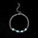 thumbnail image 3 of Pulsera luminosa de corazón de melocotón a la moda, decoración de pies que cuida el brillo de la playa, 3 of 4