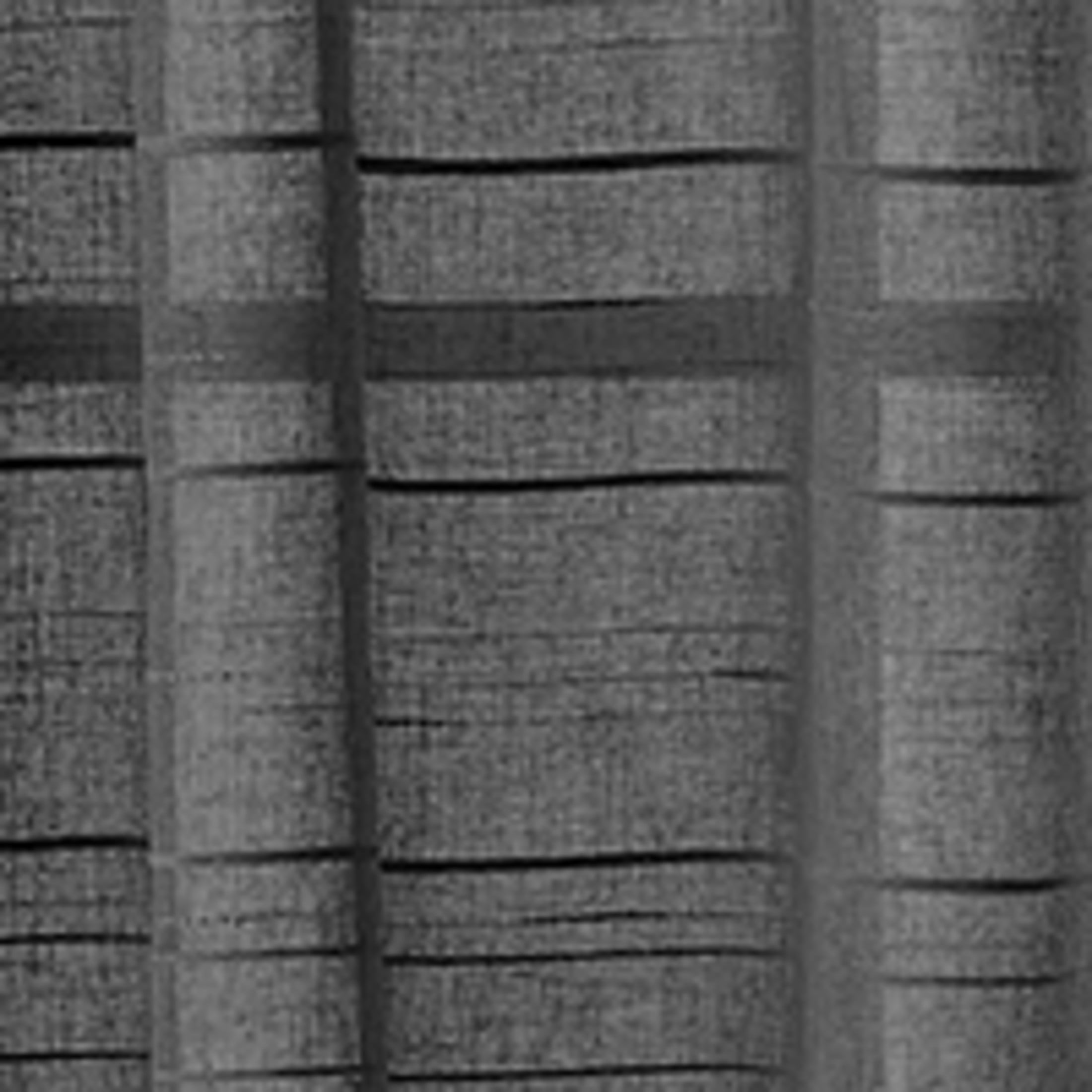 Mainstays Woven Stripe Sheer Tab Top Curtain, Single Panel, Black, 50" W x 63" L