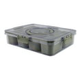 thumbnail image 3 of Cook With Color 8-Compartment Snackle Box, Charcuterie and Snack Container, Divided Serving Tray with Lids and Handle, Dishwasher Safe, Olive, 3 of 5
