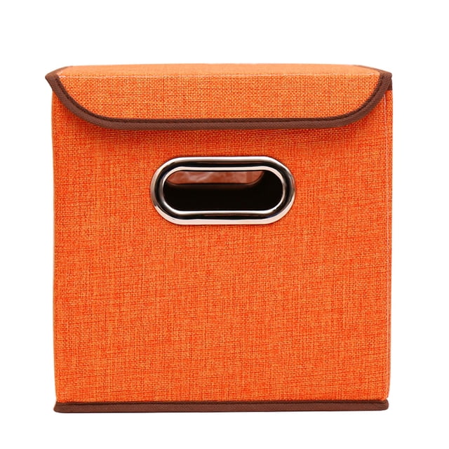 Boîte de Rangement Pliable VALINK pour Ordinateur de Bureau en Coton et Lin Articles Ménagers