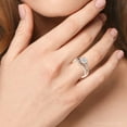 thumbnail image 6 of Pompeii 1 1/3Ct Diamond & Moissanite Designed Accent Engagement Ring in 10k Gold (G/H,I1), 6 of 6