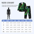 thumbnail image 4 of Balery Space Dino Cartoon Black Pijama para Hombre de Dos Piezas con Manga Larga, Conjunto de Dormir y Descanso Suave con Bolsillos-X-Large, 4 of 7