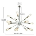 thumbnail image 6 of 15 Lights Contemporary Sputnik Chandeliers - Chrome, 6 of 7