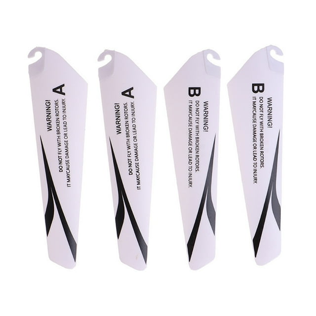yeacher 4-Pack Replacement Blades for Mini RC Helicopter, Durable ABS Spare Propellers, Compatible with Remote Control Aircraft Models, Assorted Colors (Red/Blue/Black/Yellow)