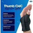 thumbnail image 3 of North Coast Medical Comfort Cool Thumb CMC Restriction, Large Plus, Right, Black, 3 of 7