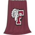 thumbnail image 2 of Fordham Rams Logo Blanket Large Luxury Fleece Soft Anti-Static Anti-Pilling Flannel Bed Blanket, 2 of 6
