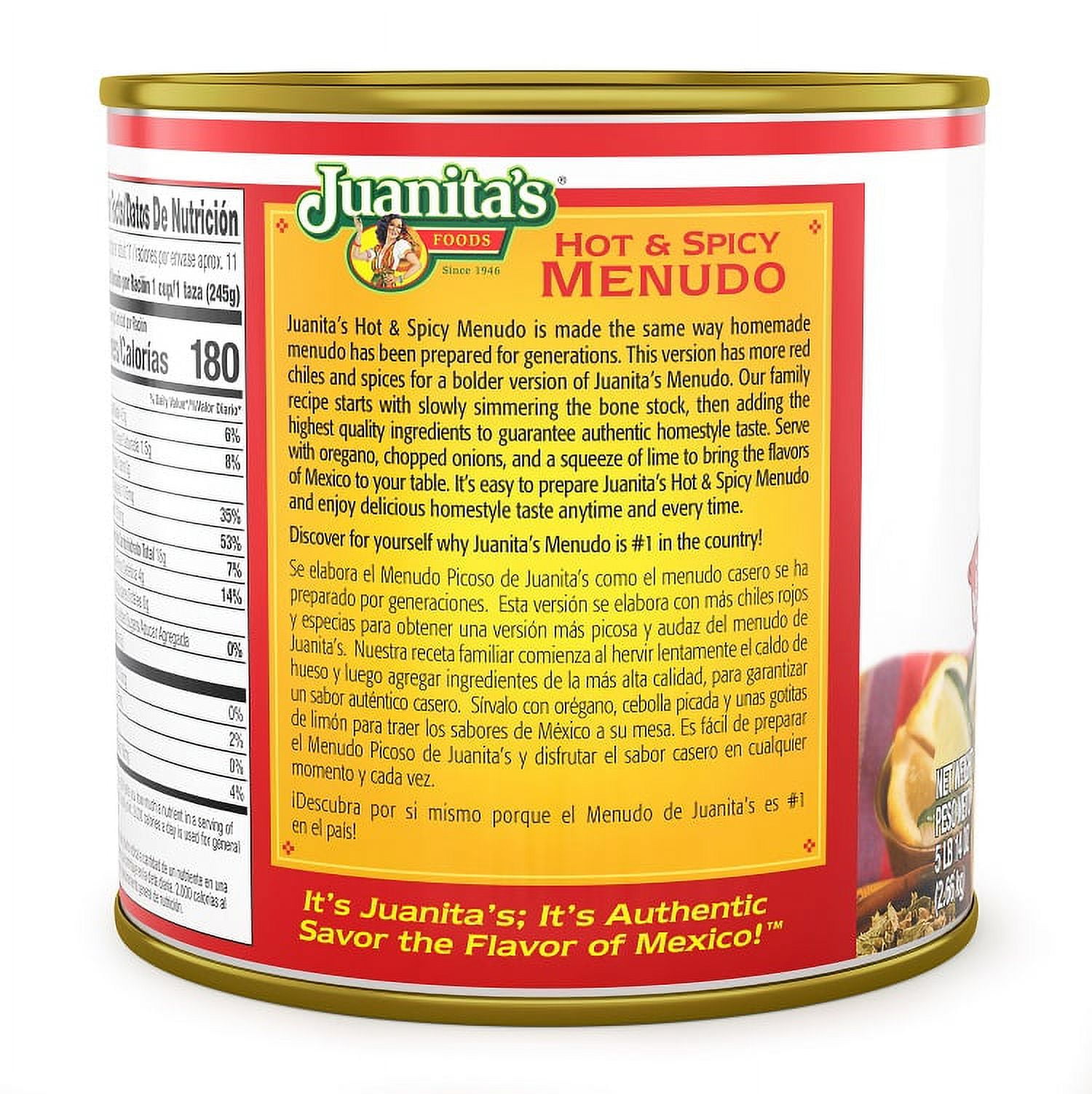 Juanita's Hot & Spicy Menudo, 94 oz
