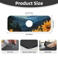 thumbnail image 2 of Logiee Elegant Sunset Sunflower Print Kitchen Sink Splash Guard Faucet Mat for Splash Guard Behind Faucet Drip Catcher for Kitchen,Bathroom,Sink Mat,Dish Drying Mat,Bathroom-15" X 5.5", 2 of 7