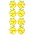 thumbnail image 1 of FUTUREORYY 4Ud Gafas Fiesta Luau Amarillas Forma Durazno Prop Divertida Para Fotocabina, 1 of 7